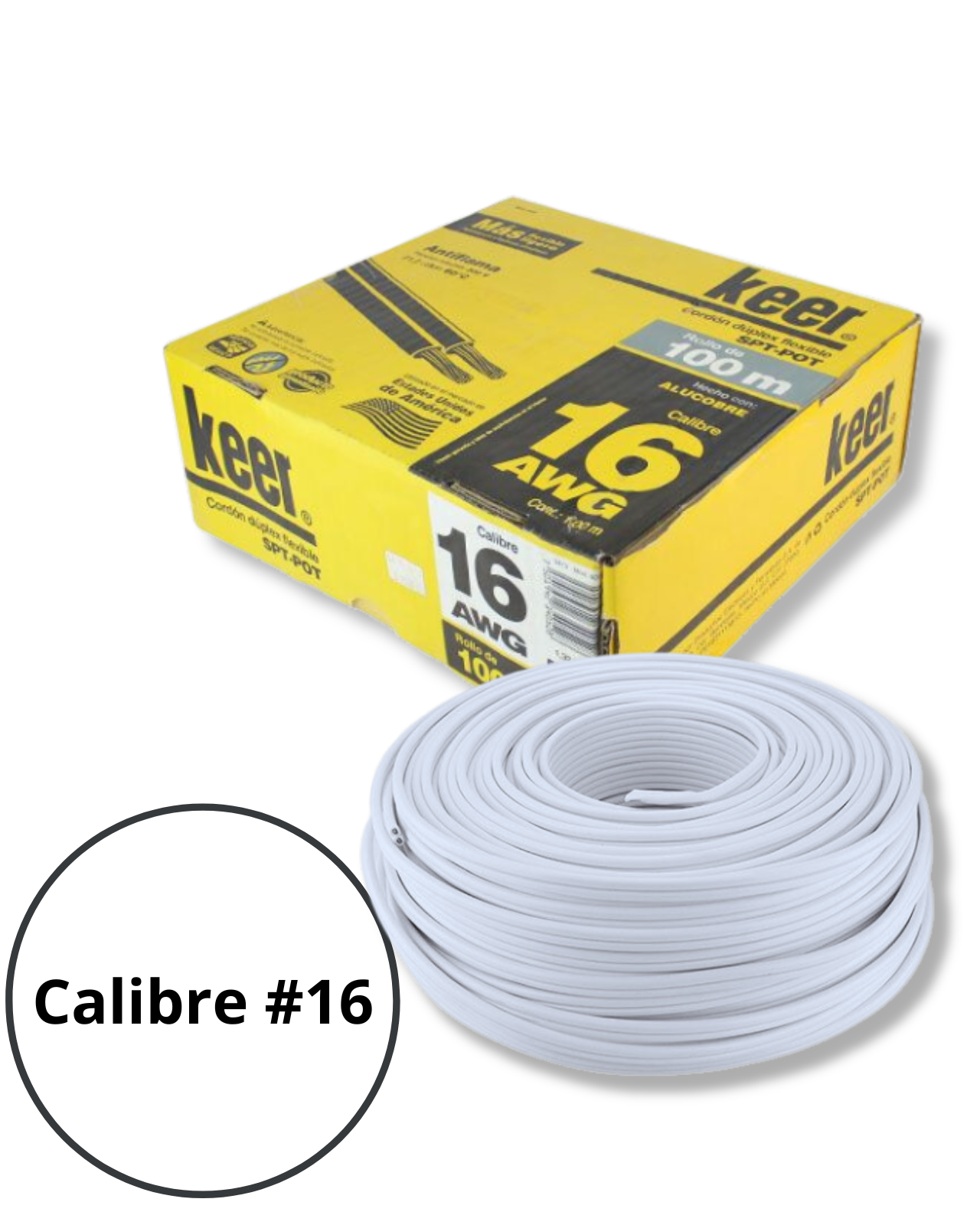 Cable eléctrico Duplex Calibre 16 | Cable POT 4052