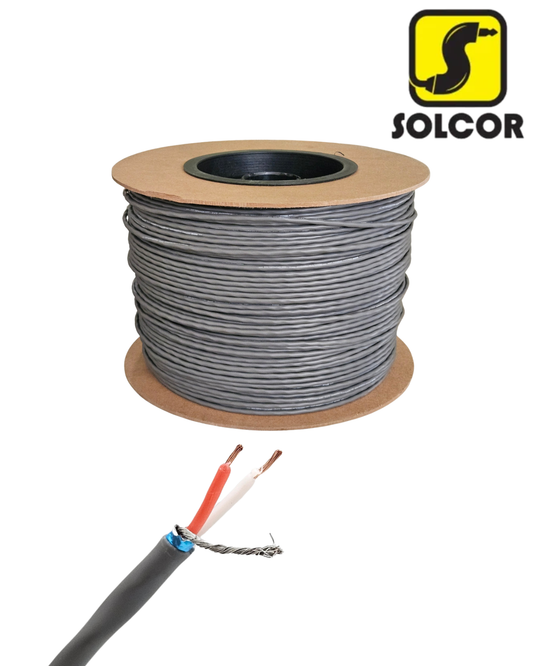 Cable Delgado para Micrófono Estéreo 2x24 AWG | Cable Balanceado para Micrófono de Solapa MC036 Solcor