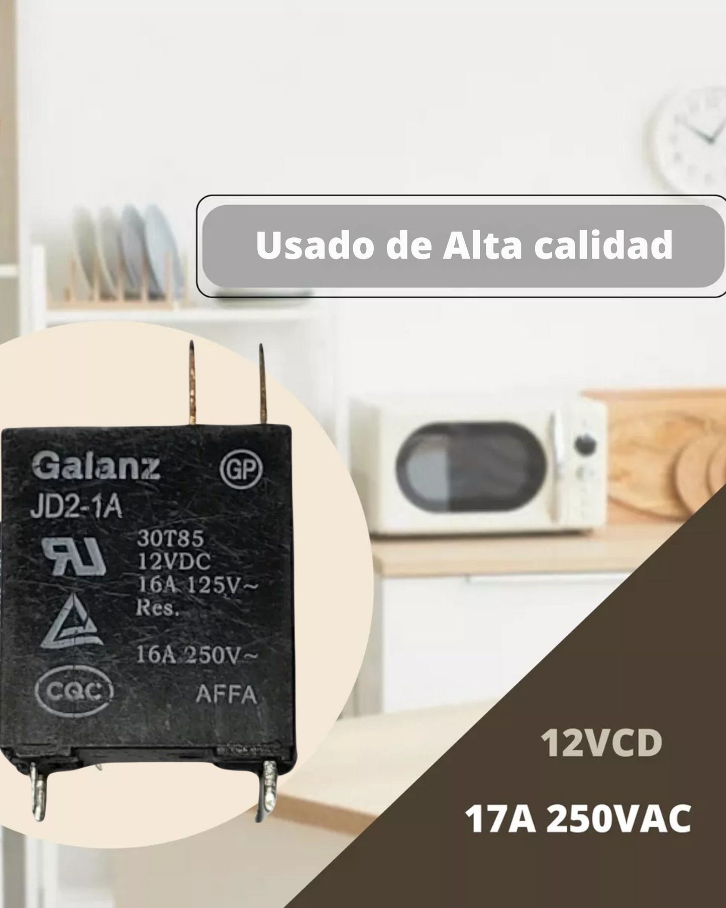 Relevador de Horno de Microondas | Relevador 12V DC