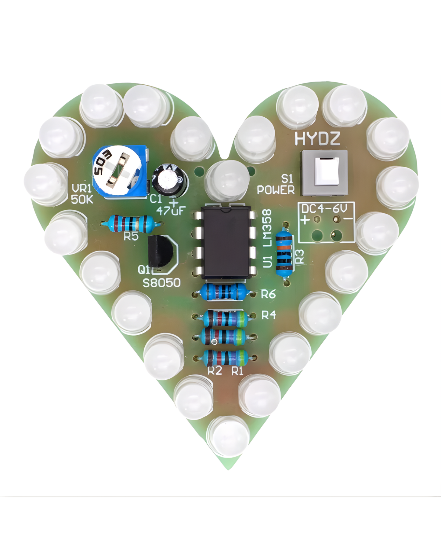 Kit Corazon Led DIY | Kit escolar para armar corazon LED