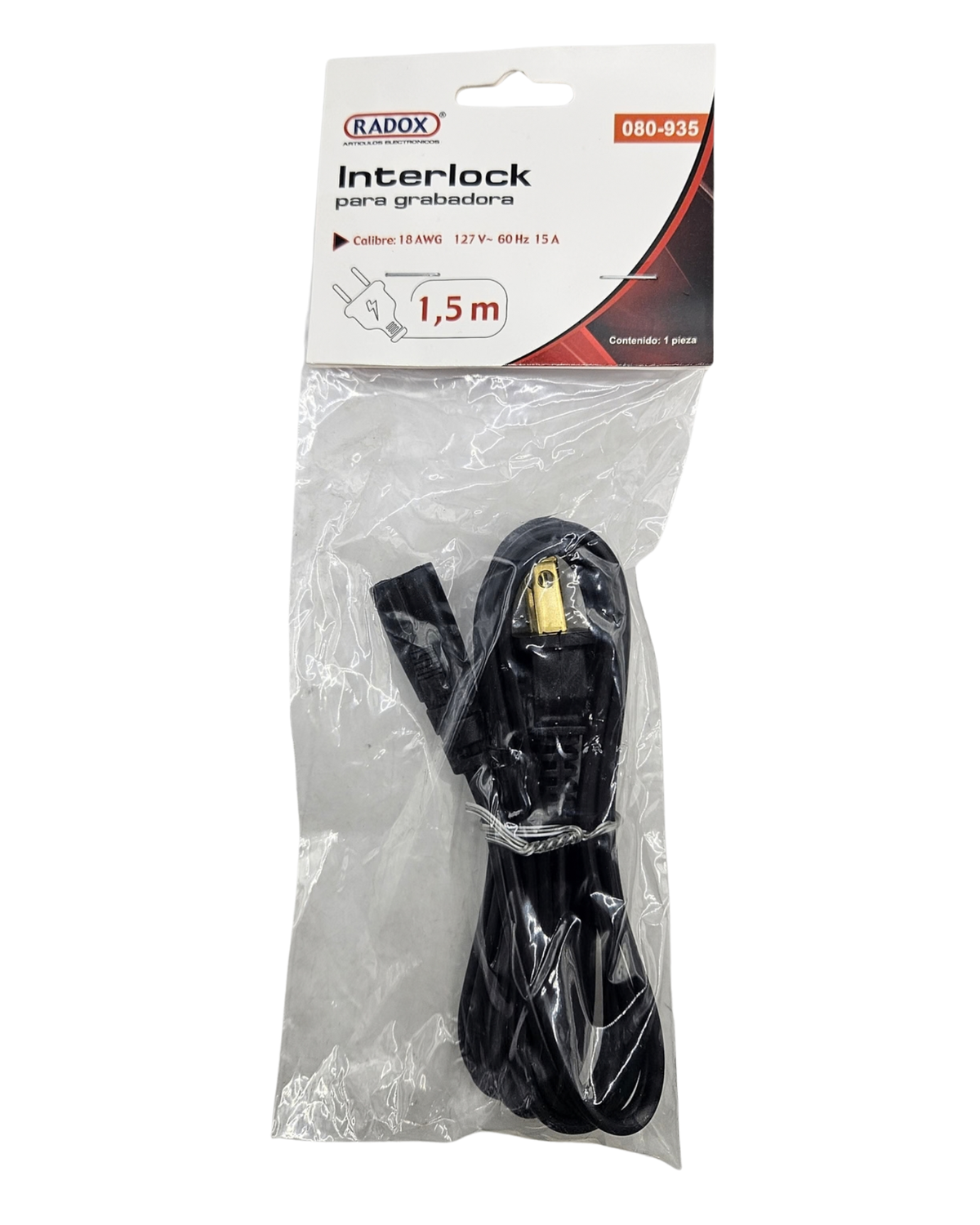 080-935 Cable de Alimentación Tipo 8 Interlock