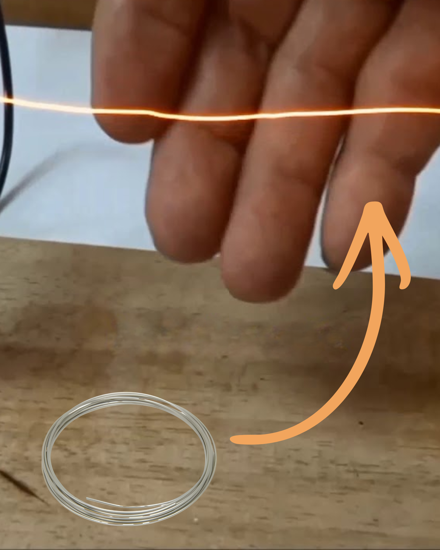 Alambre de Nicrom calibre 24 | Resistencia nicrom 24 AWG Kanthal 80/20 | Tramo 1 metro