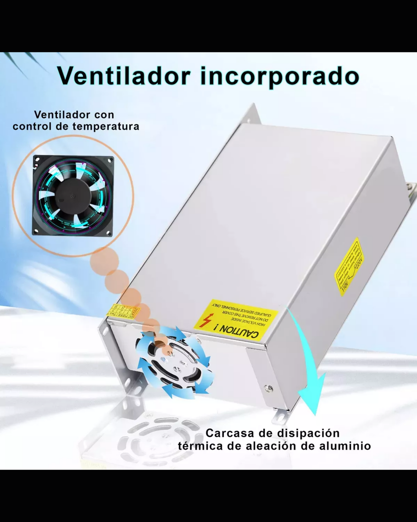 Fuente Conmutada 12V 60A | Fuente de poder 110VAC - 220VAC 720W