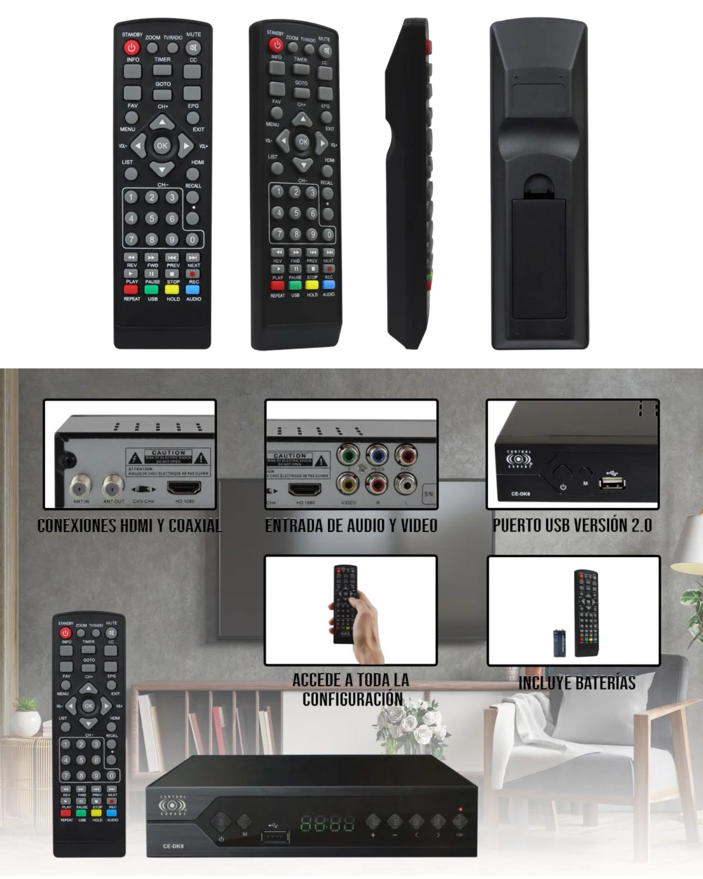 Decodificador TV | Convertidor Televisión Análoga a Digital