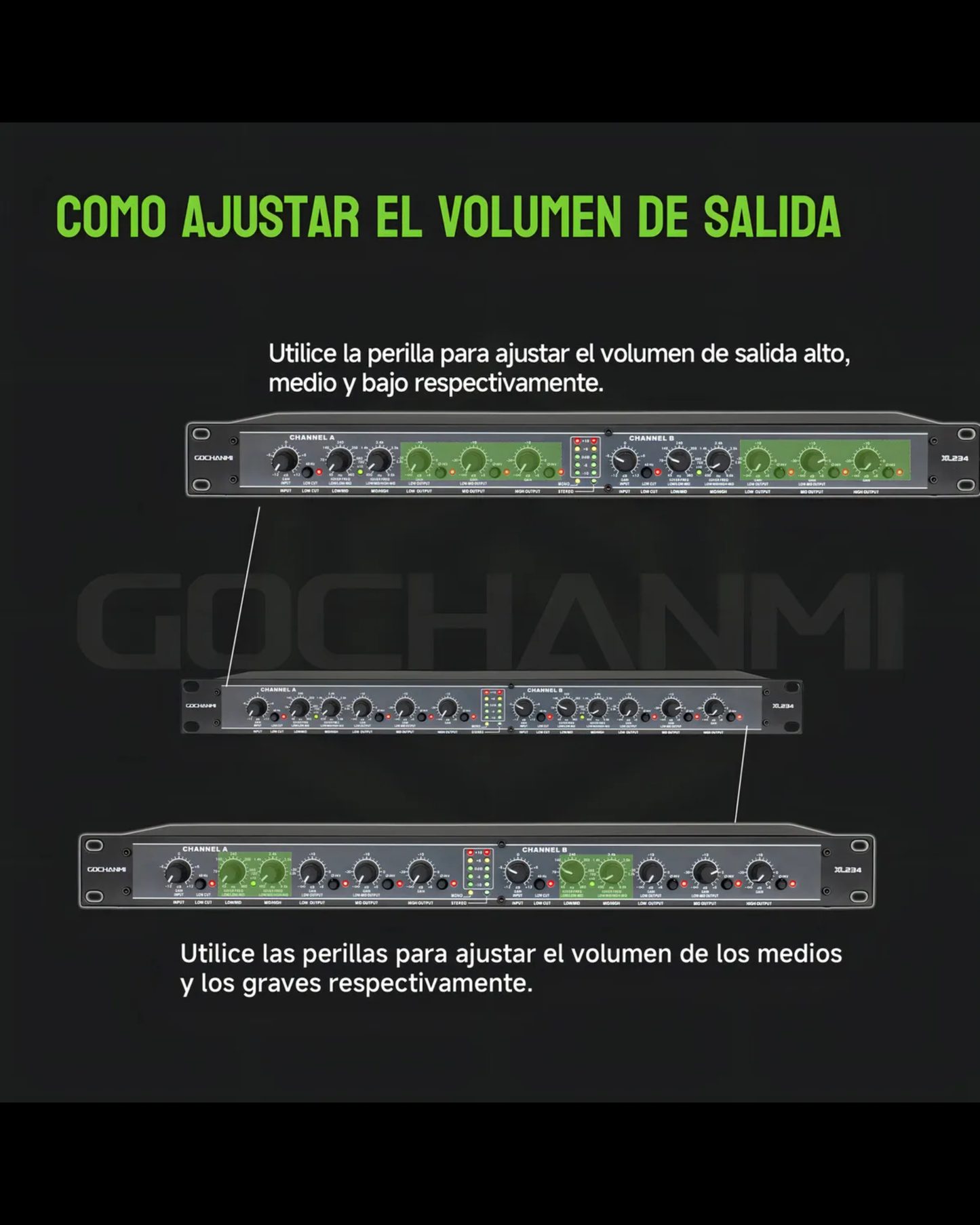 Crossover Activo CR-234XL | Compresor de Frecuencia de Audio