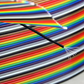 Cable plano arcoíris 20 vías 28AWG | Cable Ribbon multicolor Pitch estándar 20 hilos | Tramo 1 metro