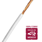 Cable unipolar calibre 18 Eléctrico Automotriz | Rollo 100 metros Cable 100% cobre 18AWG