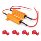 Par de resistencias para foco LED Canbus | Resistencia para error de foco LED en coche | Resistencia de potencia de aluminio 6 ohms 50W