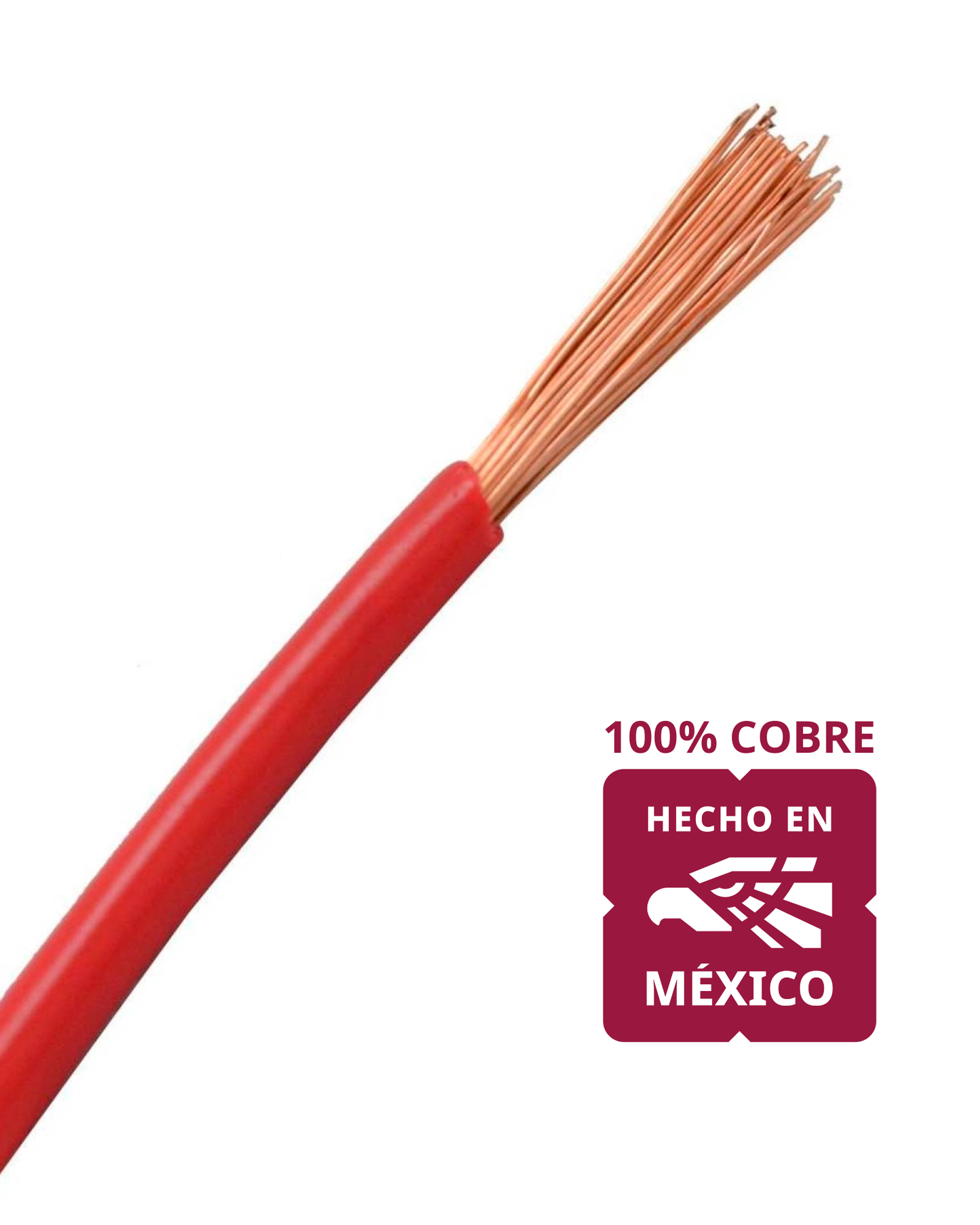 Cable unipolar calibre 16 Eléctrico Automotriz | Rollo 100 metros Cable 100% cobre 16AWG