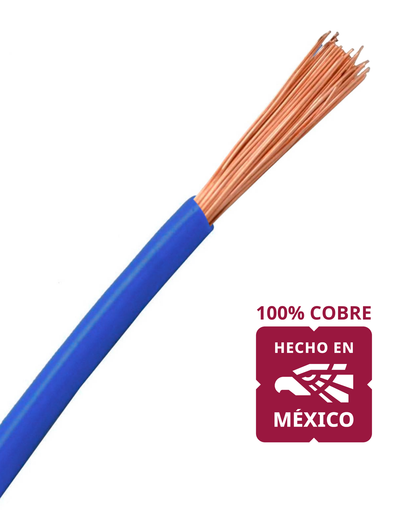 Cable unipolar calibre 14 Eléctrico Automotriz | Rollo 100 metros Cable 100% cobre 14AWG