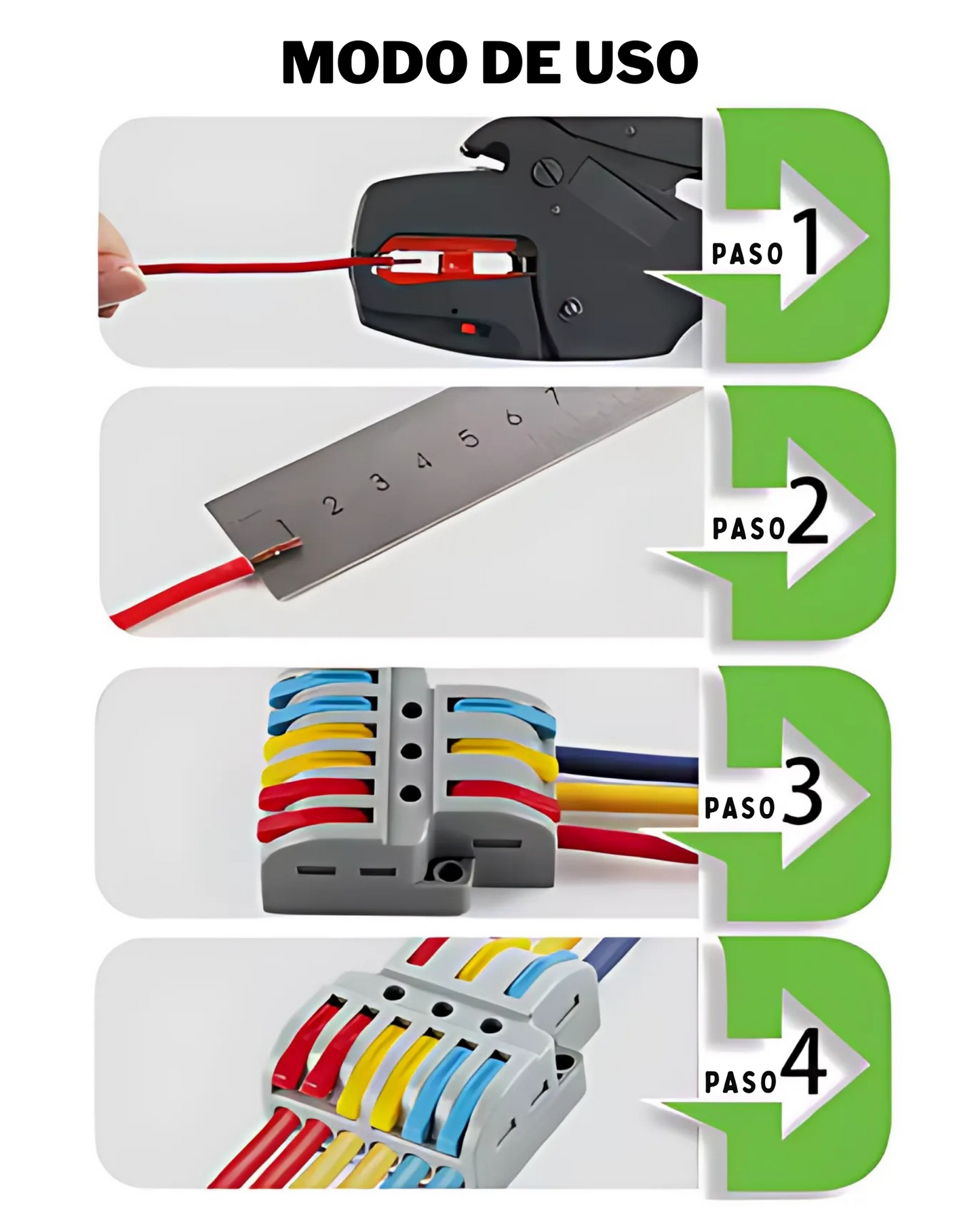 Conector eléctrico PCT de empalme rápido| Conector rápido de palanca | Diferentes modelos