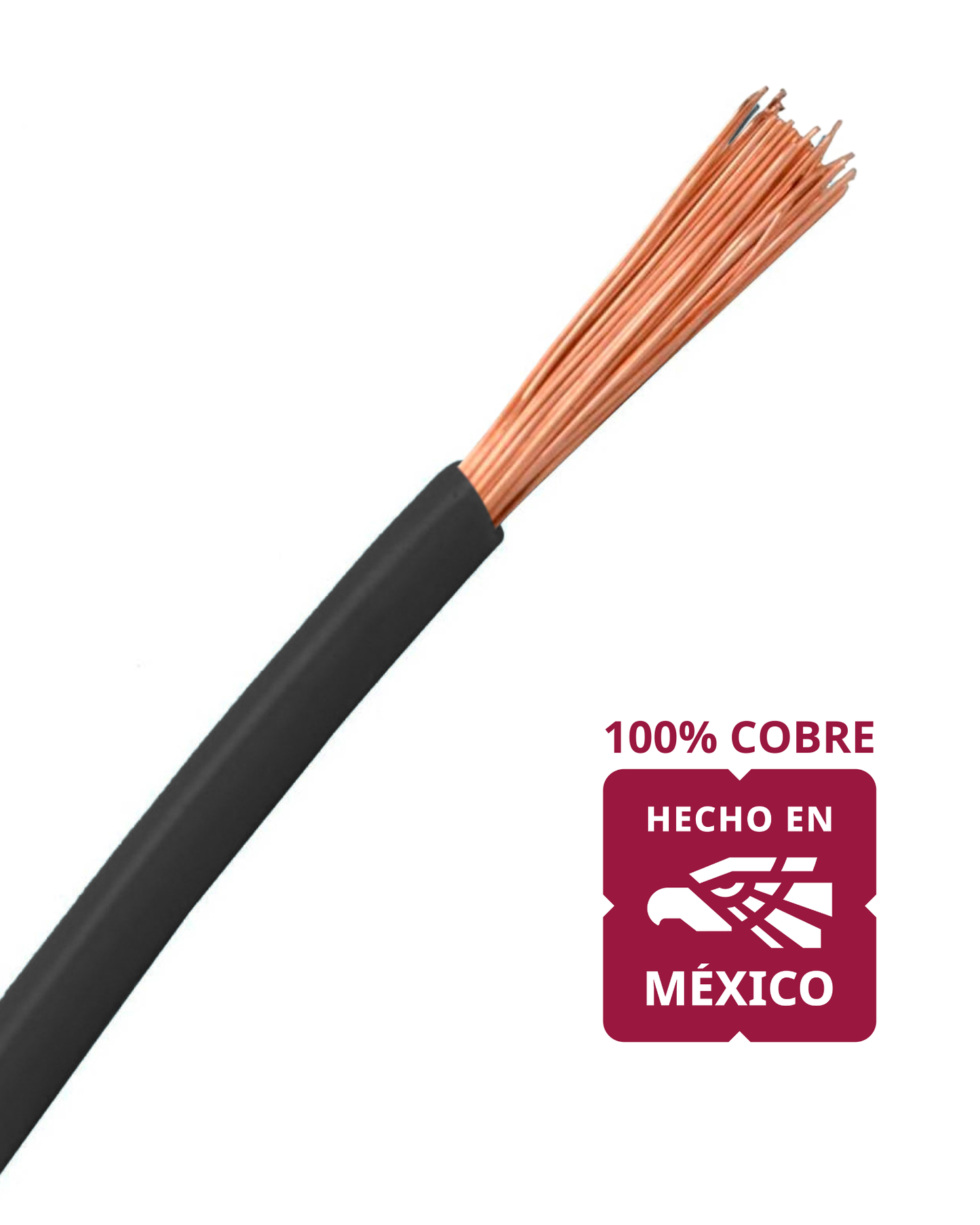 Cable unipolar calibre 16 Eléctrico Automotriz | Rollo 100 metros Cable 100% cobre 16AWG