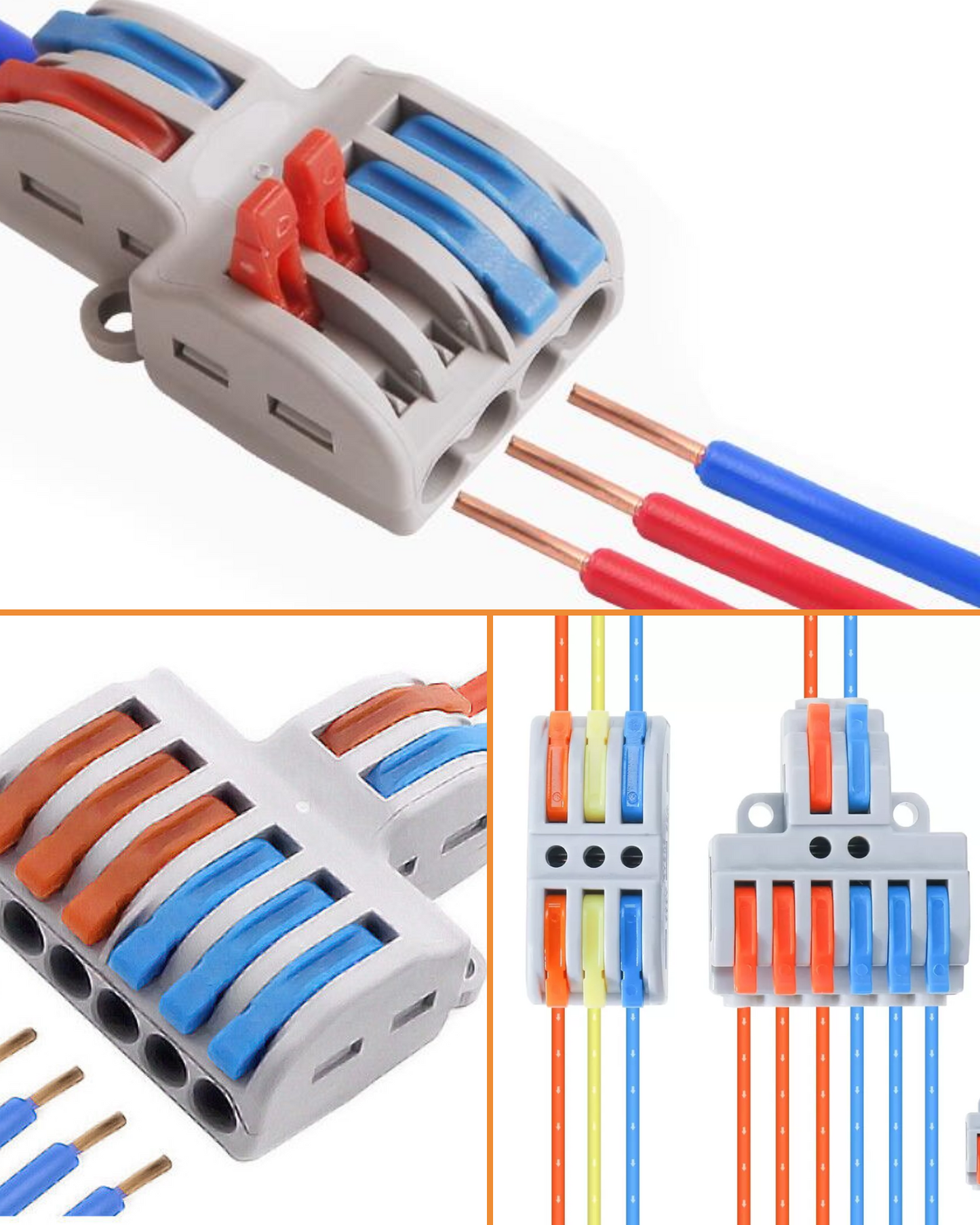 Conector eléctrico PCT de empalme rápido| Conector rápido de palanca | Diferentes modelos