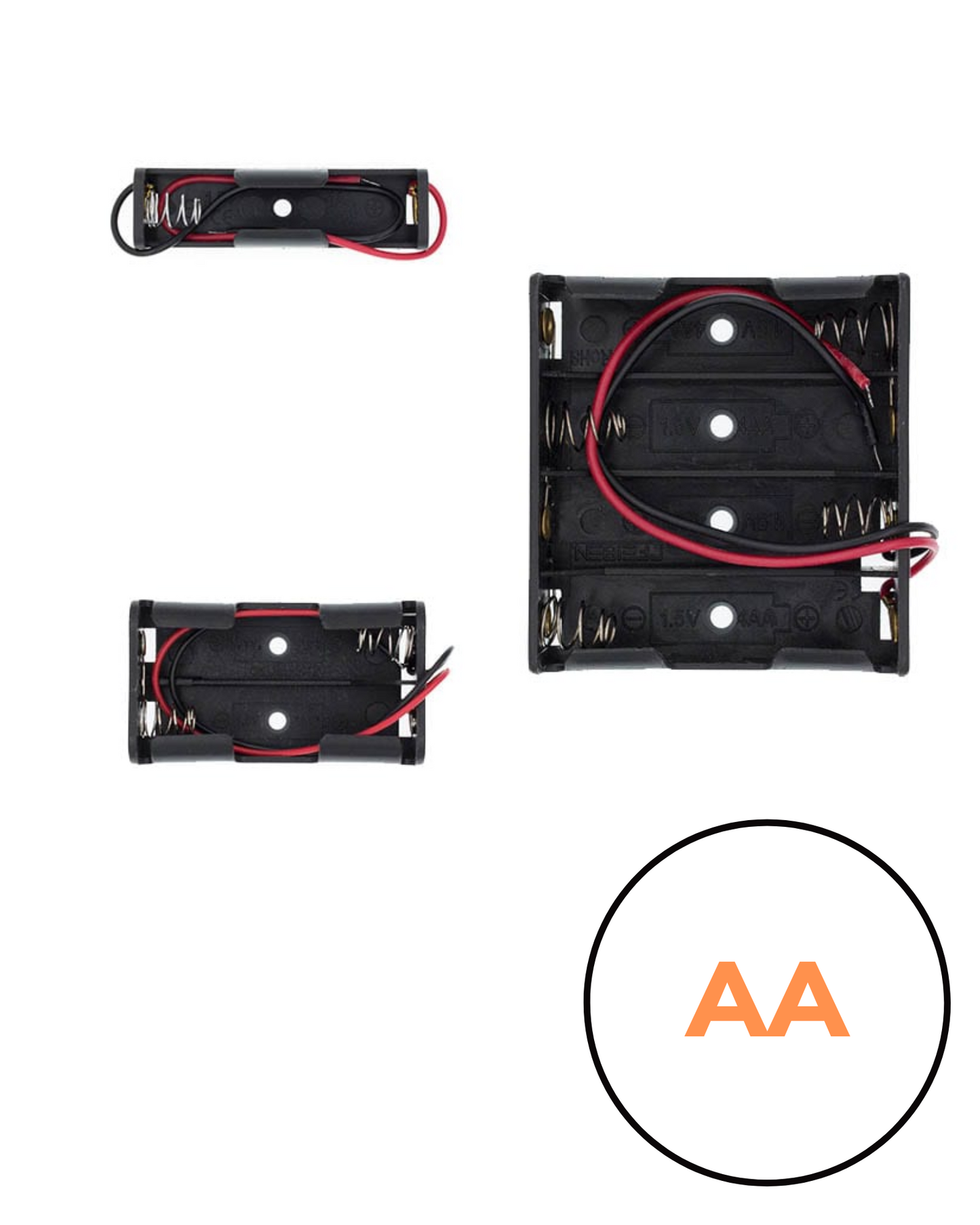 Porta pila AA diferentes modelos