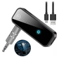 Receptor audio Bluetooth auxiliar para carro | Adaptador Bluetooth 3.5mm automovil