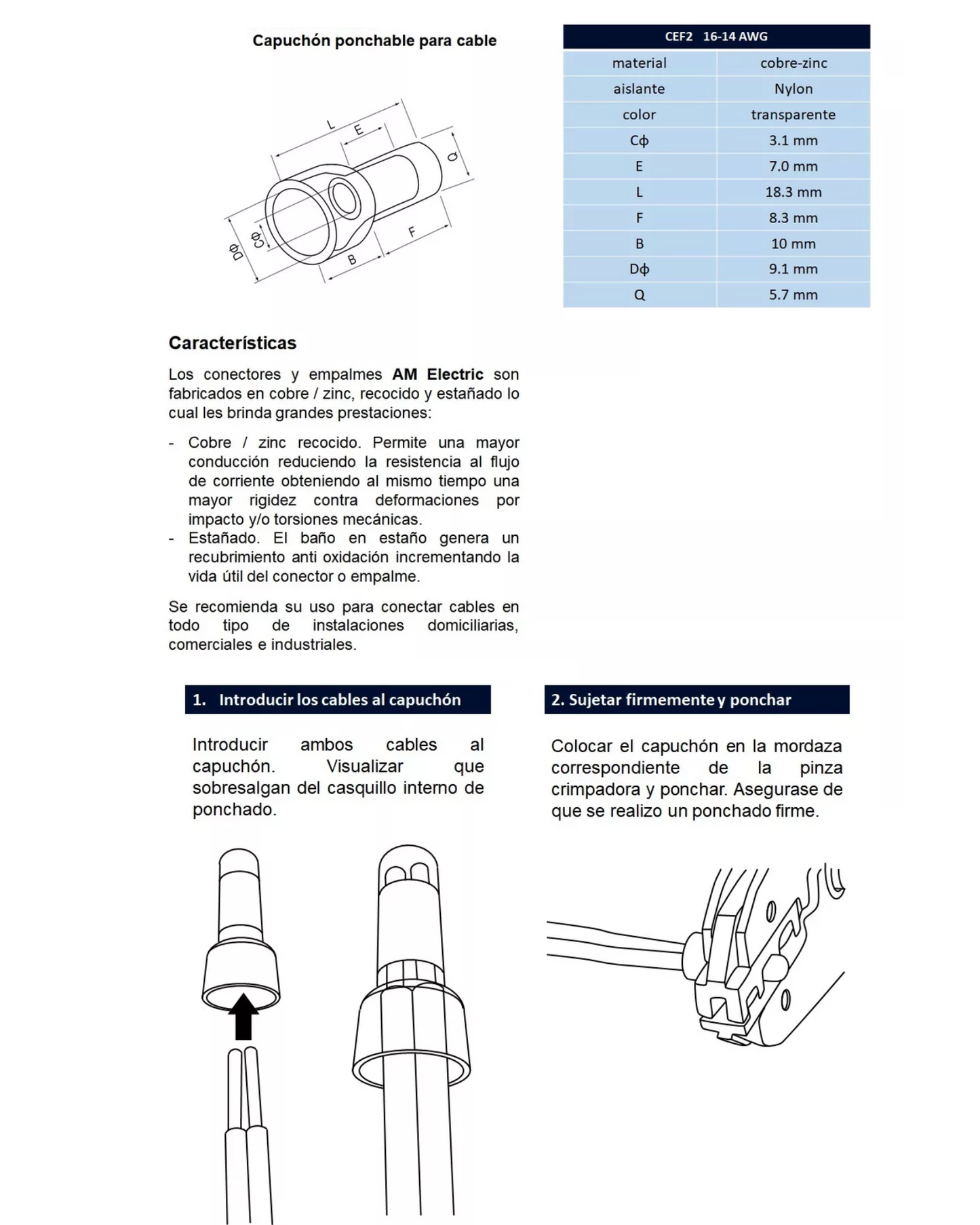 Capuchón Ponchable Tipo Campana [Z57]