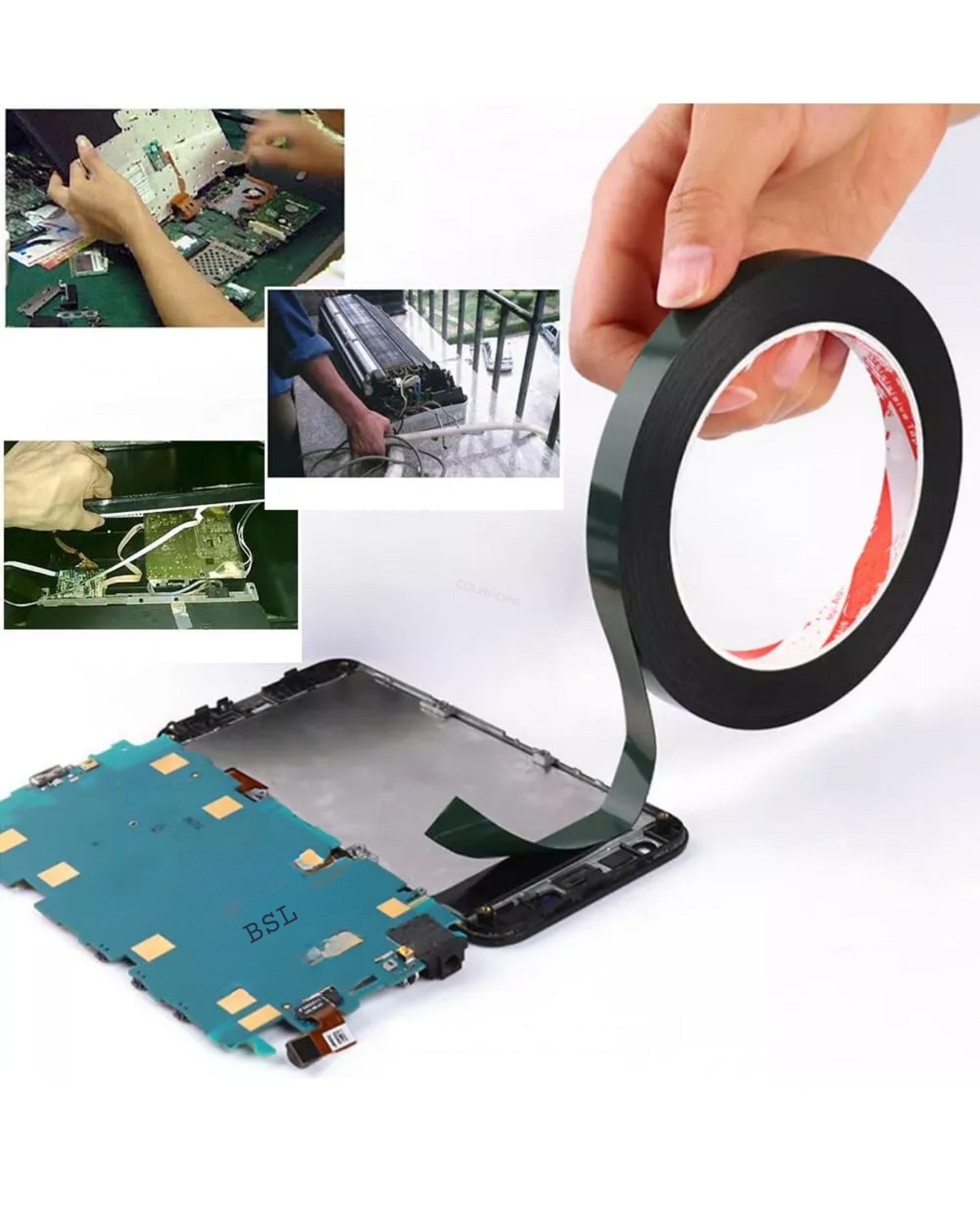 Cinta Adhesiva Doble Cara para Display Celular 3mm Rollo 50 metros