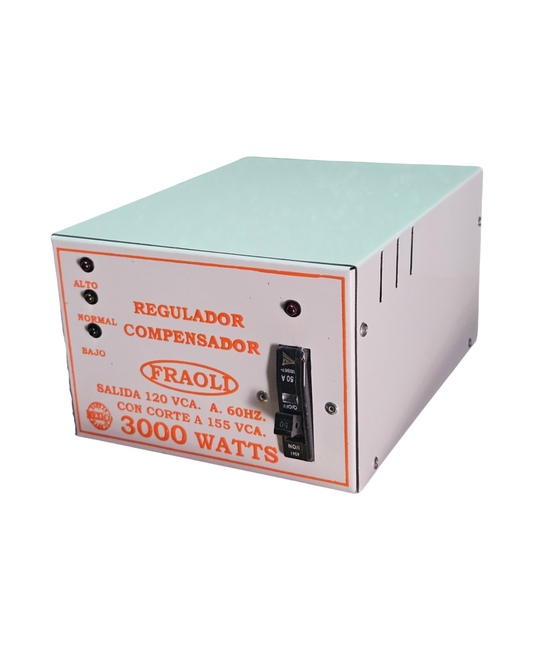 Regulador Compensador de Voltaje 3000w | Regulador Fraoli con supresor de picos