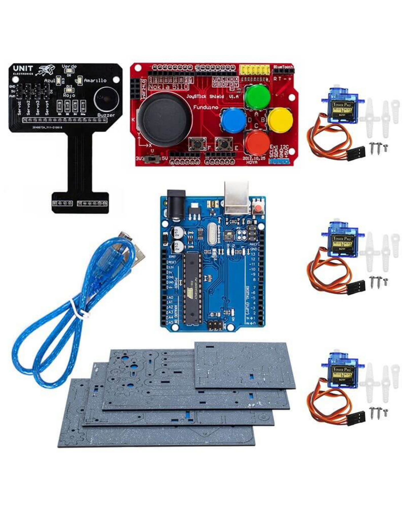 Kit de Brazo Robótico con Placa de Control Unit Maker Block KIT06