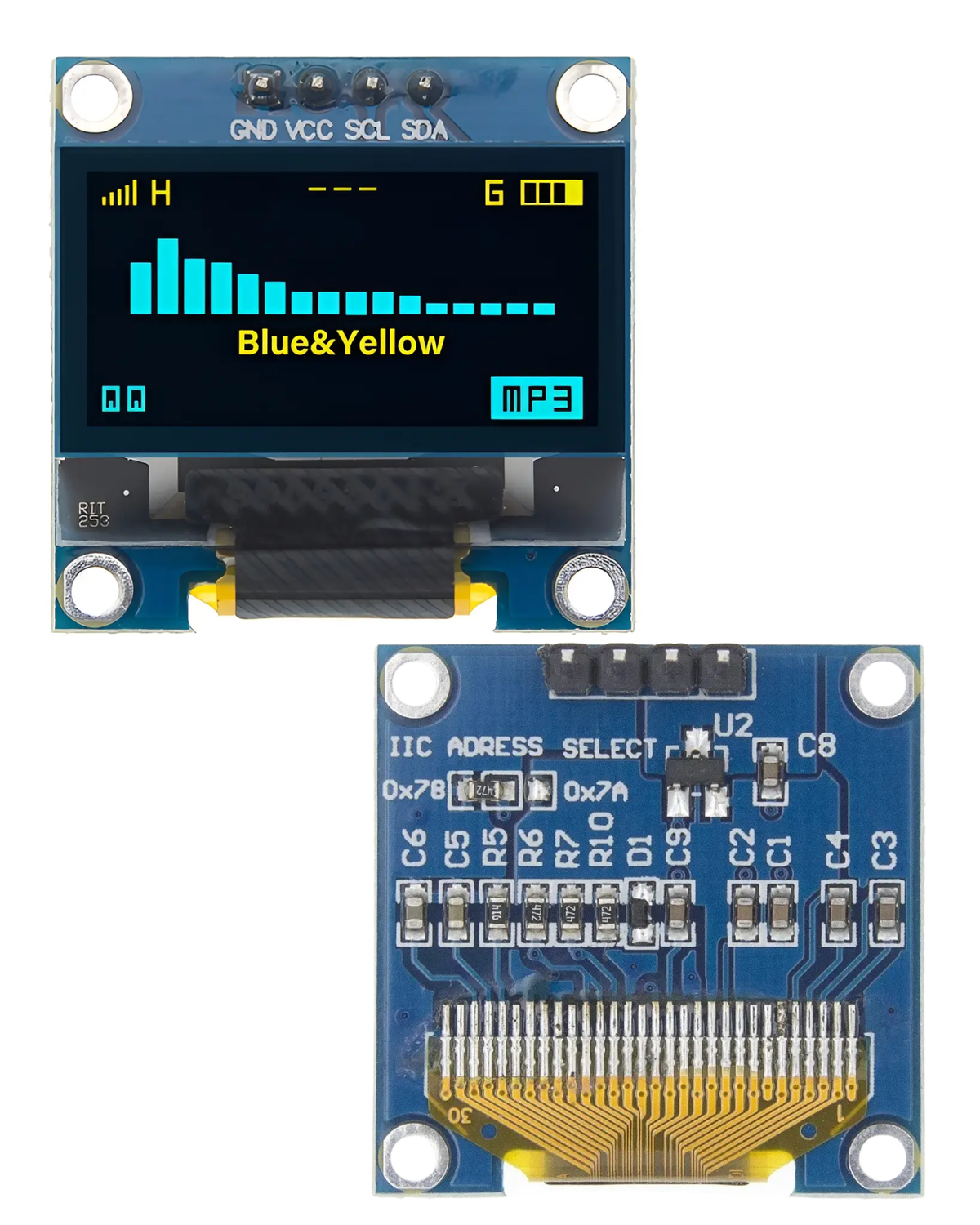Display Oled Azul 128×64 0.96″ I2C SSD1306
