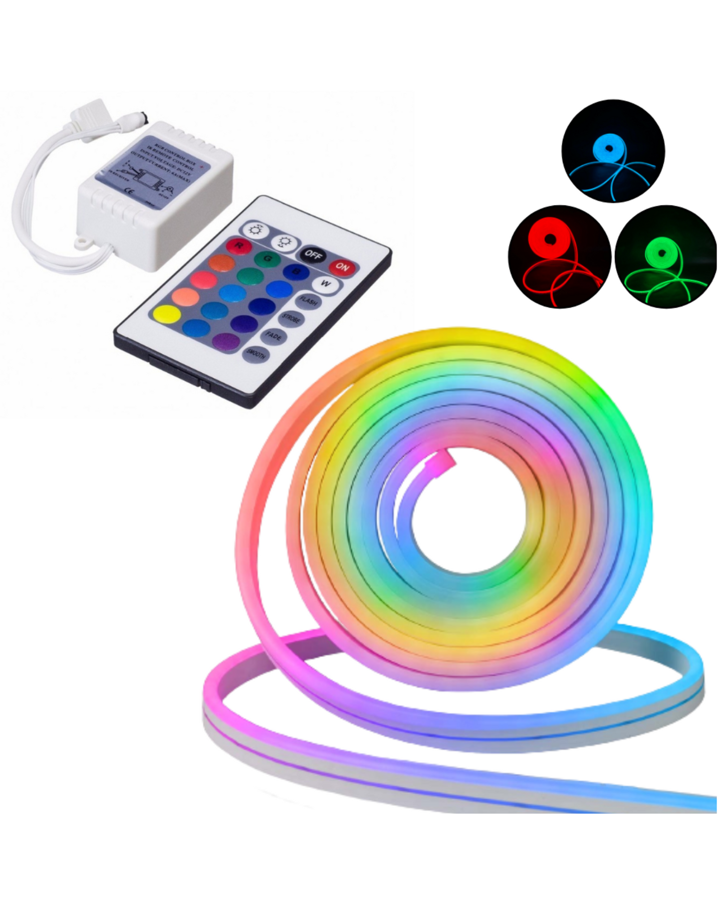 Tira de LED RGB NeonFlex multicolor 5 metros | Cambio color | Próximamente descontinuado