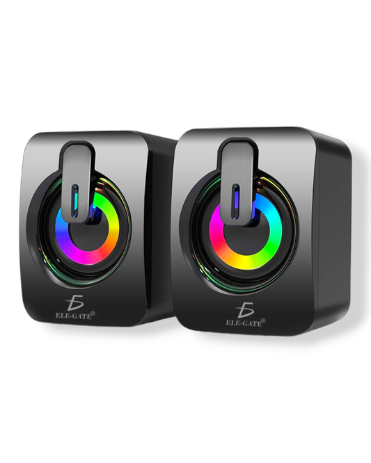 Bocinas USB para computadora con Luz RGB