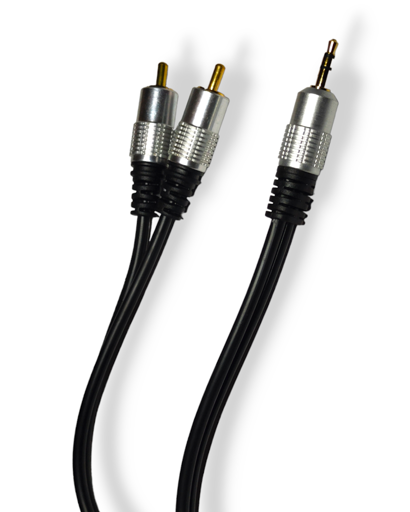 Cable de Audio 3.5 a RCA Reforzado 1.8m 081-129 CAB23