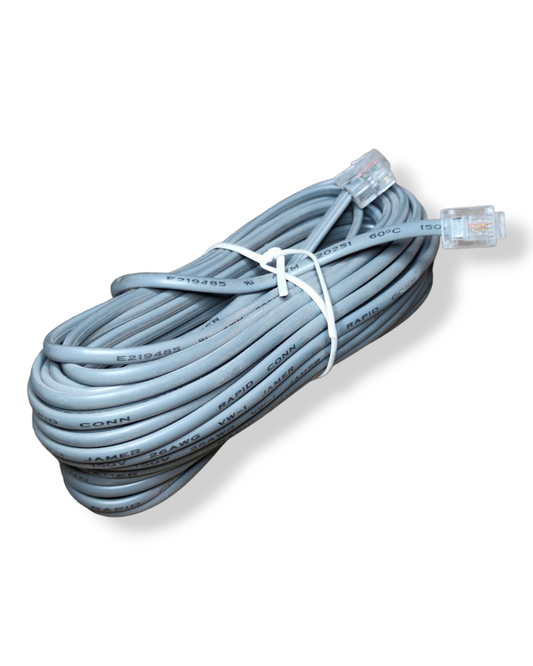 Plug telefónico modular RJ11 de 4 contactos para cable