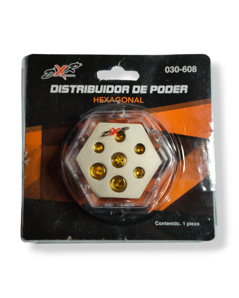 030-608 Distribuidor de Poder Hexagonal