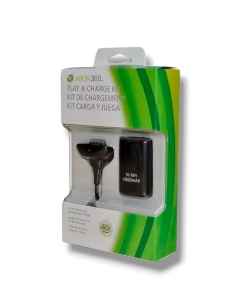 Kit Carga y Juega Compatible con Xbox 360