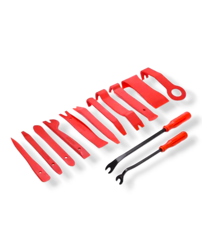 Kit Herramientas Automotriz Bota Grapas y Molduras con Desarmador de Uña