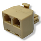 "Y" Griega RJ11 2 1 Plug a 2 Jack RJ11