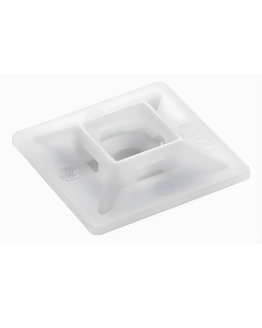 Sujeta Cinchos Con Adhesivo | Soporte Para Cables Adhesivo 3M Blanco | Base cincho de plastico