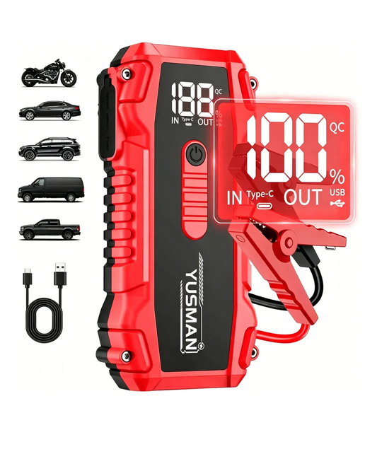 Arrancador De Batería De Coche Portátil 7000a 8 Cilindros