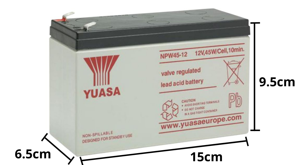 Batería 12V 8.5A Sellada Recargable YUASA NPW45-12