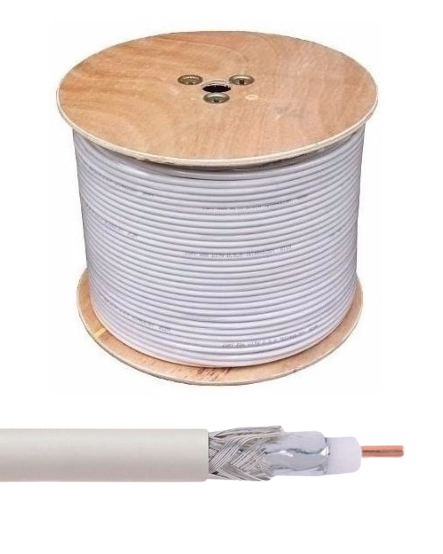 Cable Coaxial RG6 para Antena de TV | Bobina cable antena coaxial