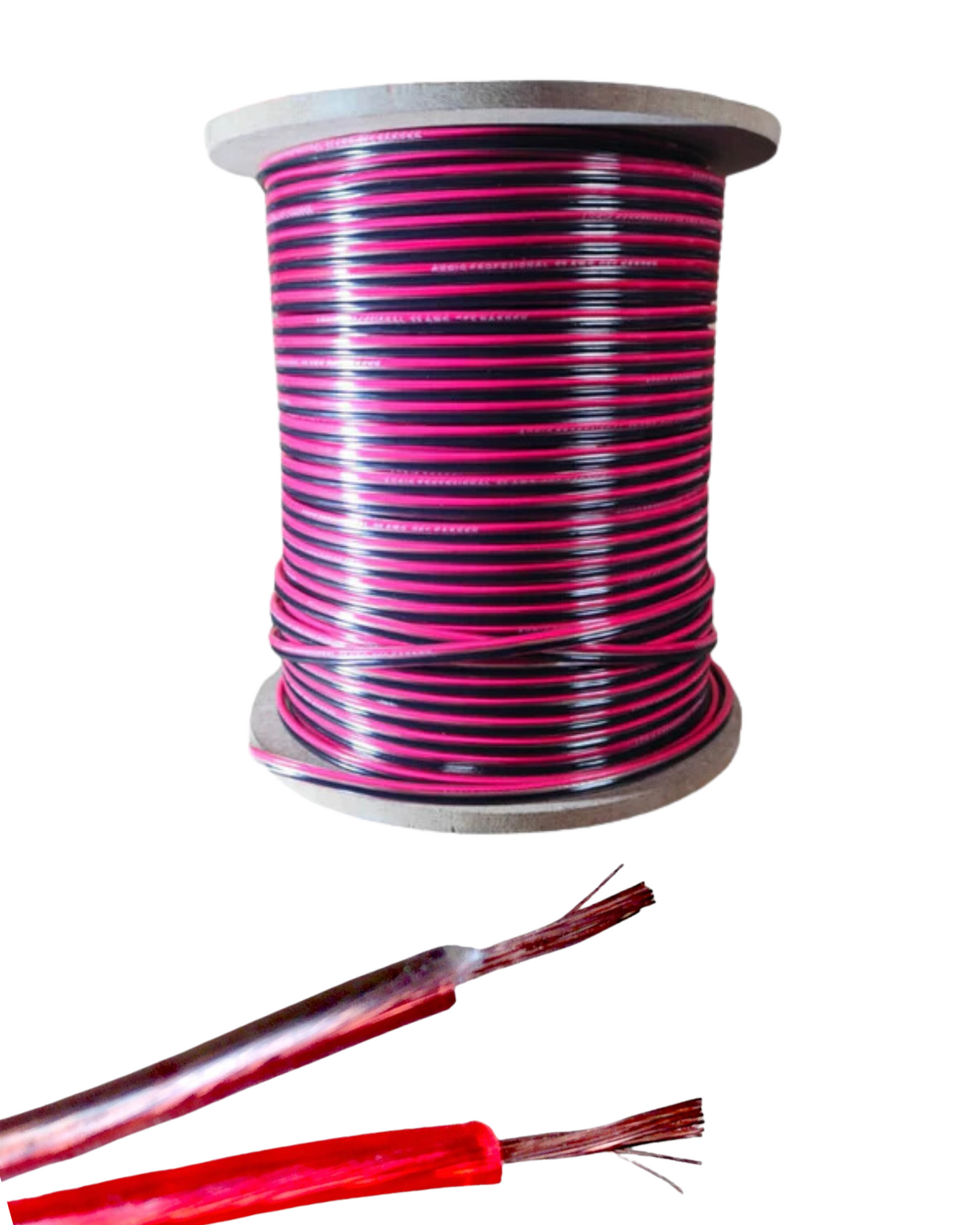 Cable Eléctrico 18 awg color rojo, Conductor de cobre suave cableado.  Aislamiento de PVC, auto-extinguible.BOBINA de 100 MTS