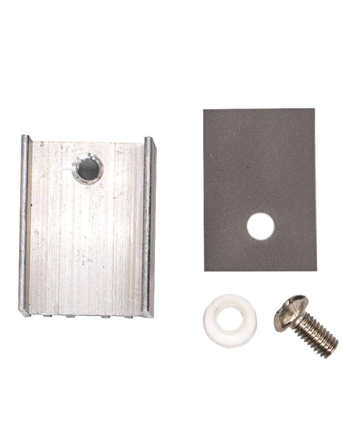 Disipador de Aluminio para Transistores TO-220 | Disipador de calor con buje, tornillo y mica