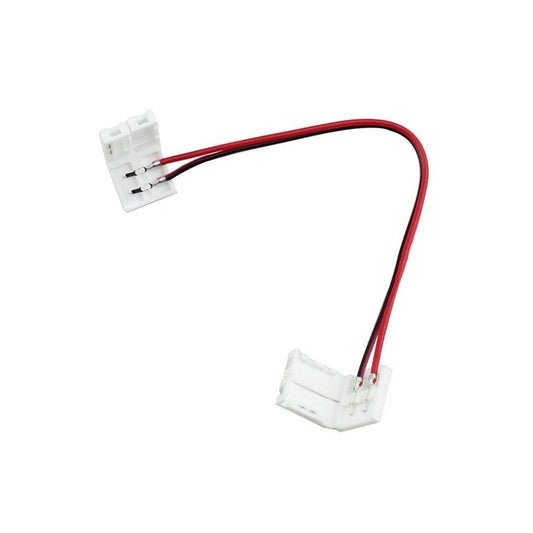 Conector con cable para tira LED 5050 | Cople con cable y grapa para tira LED