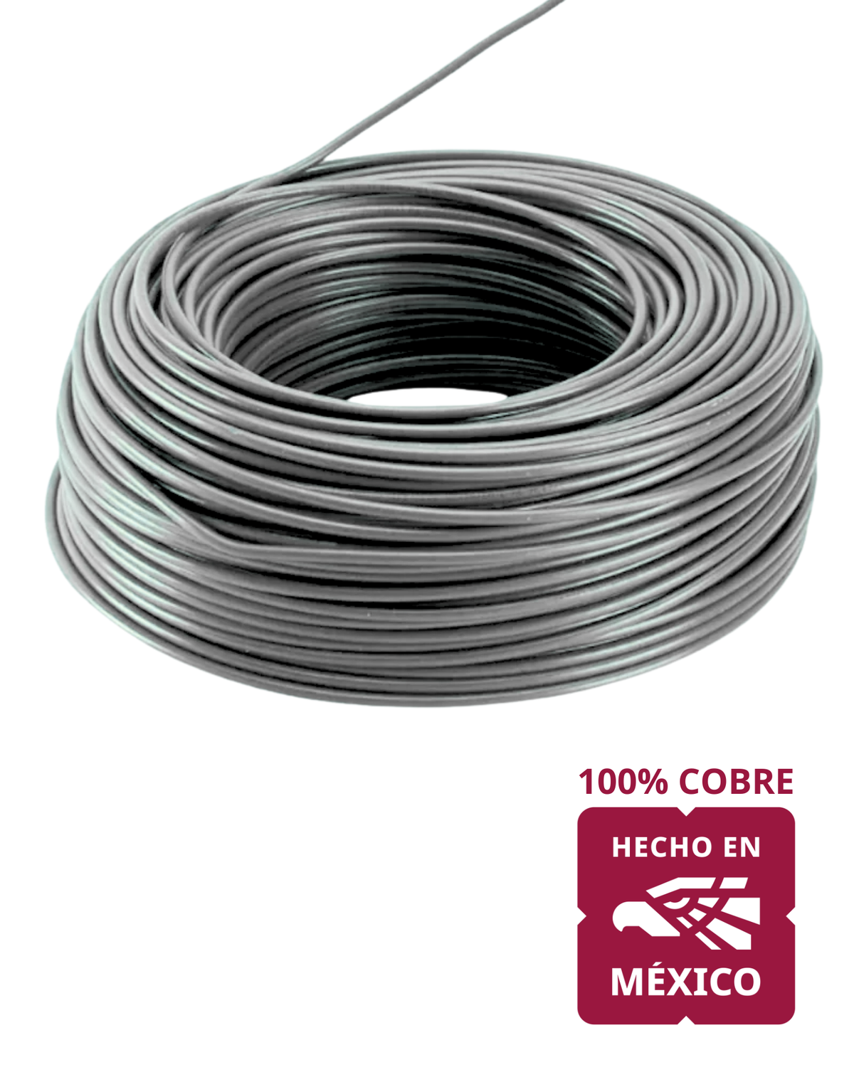 Cable unipolar calibre 18 Eléctrico Automotriz | Rollo 100 metros Cable 100% cobre 18AWG