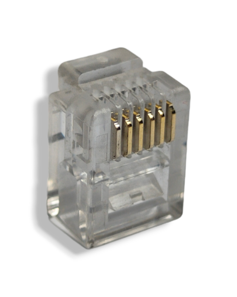 Conector Rj12 Plug Telefónico Modular RJ12 de 6 Contactos | Tienda en Linea ...