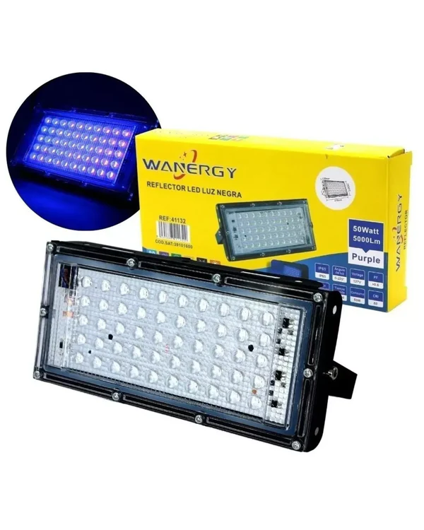 Reflector LED 50W Luz Negra UV