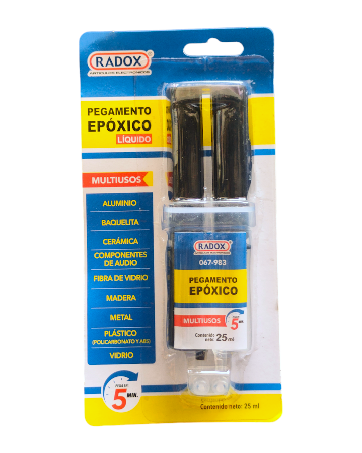 Jeringa de Adhesivo Tipo Resina Epoxica 25ml | Pegamento Para Reparación y Enconado de Bocinas