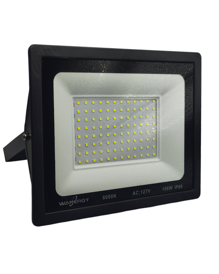 Reflector LED 100w Luz Blanca Cristal | Luminaria LED 10,000Lm 40953 FOC04