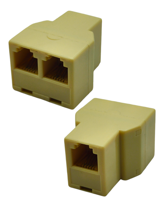 863-989 Adaptador "Y" RJ11 1 Jack a 2 Jack