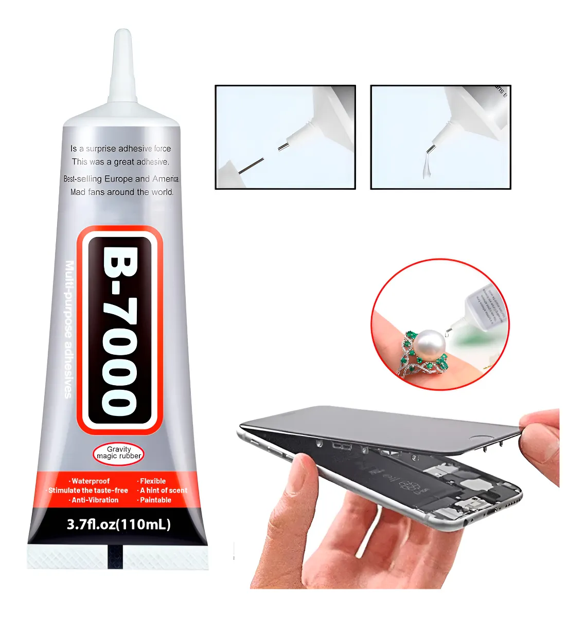 Tubo de Pegamento B7000 para Display de Teléfono 110mL