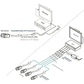 Extensor de Video por Cable UTP CCTV | Par de Video Balun para camara de seguridad UTP BNC