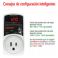 Protector de Voltaje para Refrigerador, Aire Acondicionado, Lavadoras, TV y PC | Regulador de corriente 1 contacto