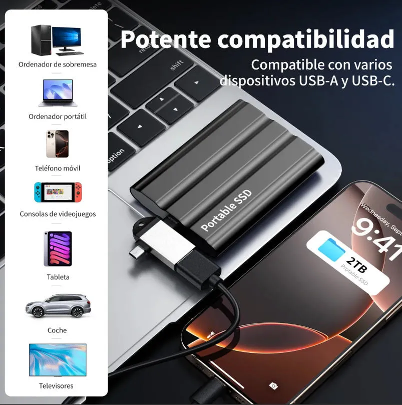 Disco Duro Externo portatil 2Tb (2000Gb) | Hard drive mini
