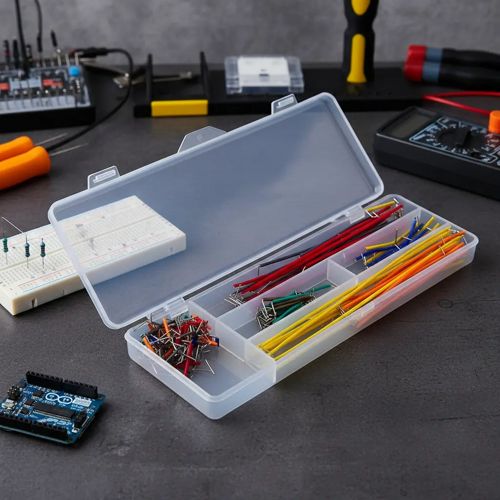Kit de cables puente para protoboard | Jumper para placa de proyectos 140 piezas